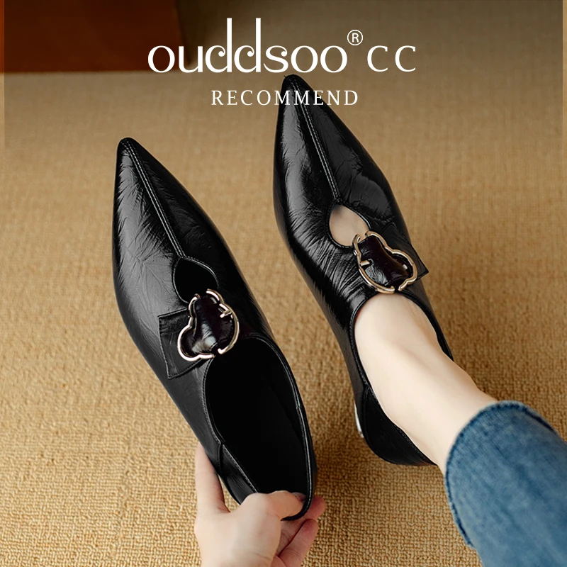 Женские туфли на высоком каблуке Ods новинка 2024 весна/лето/осень/зима корейское