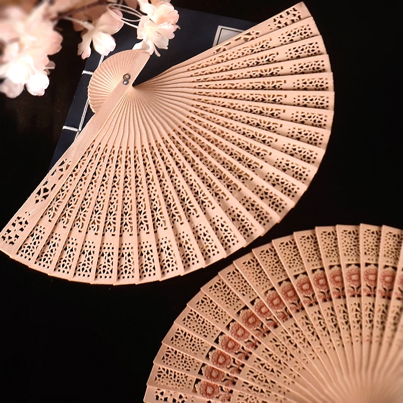 1 шт. деревянный складной веер для свадебного декора танцев