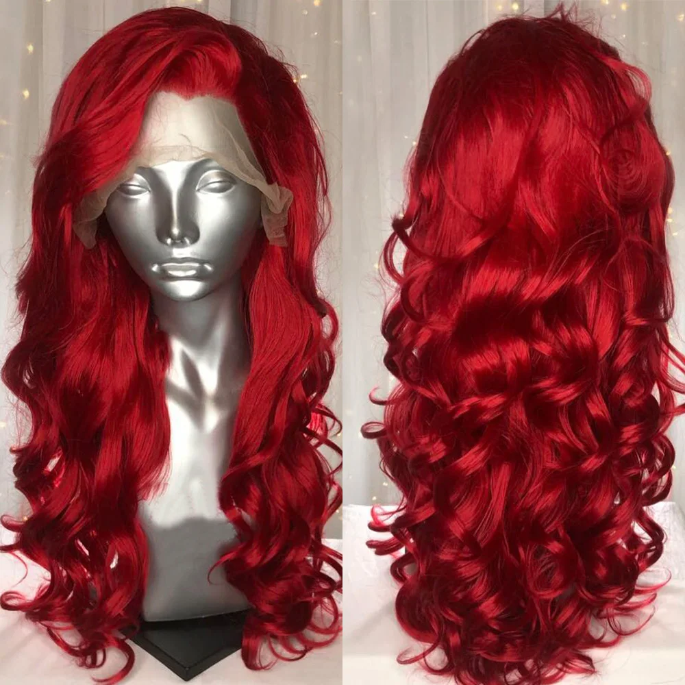 

Синтетические парики, безклеевые волосы с красным телом, волнистые волосы, парик на сетке для чернокожих женщин, термостойкие волосы с детс...