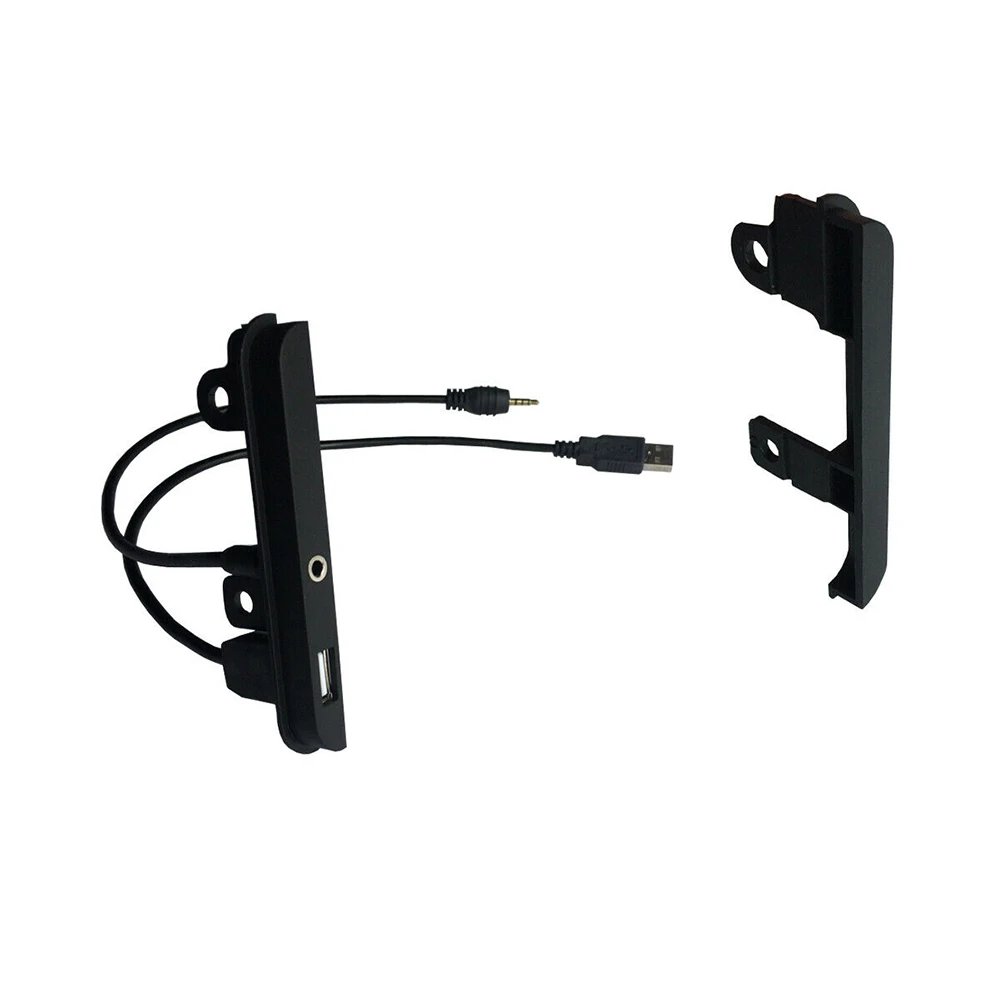 

High Quality New Practical Useful Durable Dash Kit 1 Setwith AUX + USB Port 2 DIN Black Radio Installation Side