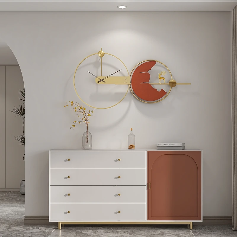 

Large 3d Digital Wall Clock Modern Design Luxury Nordic Metal Silent Decorative Wall Clock Creative Reloj Pared Wall Decoration