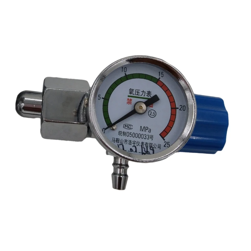 

AU04 -Oxygen Pressure Gauge Pressure Reducing Valve Table Oxygen Cylinder Single Meter Valve 10L15L20L40L Rising Valve
