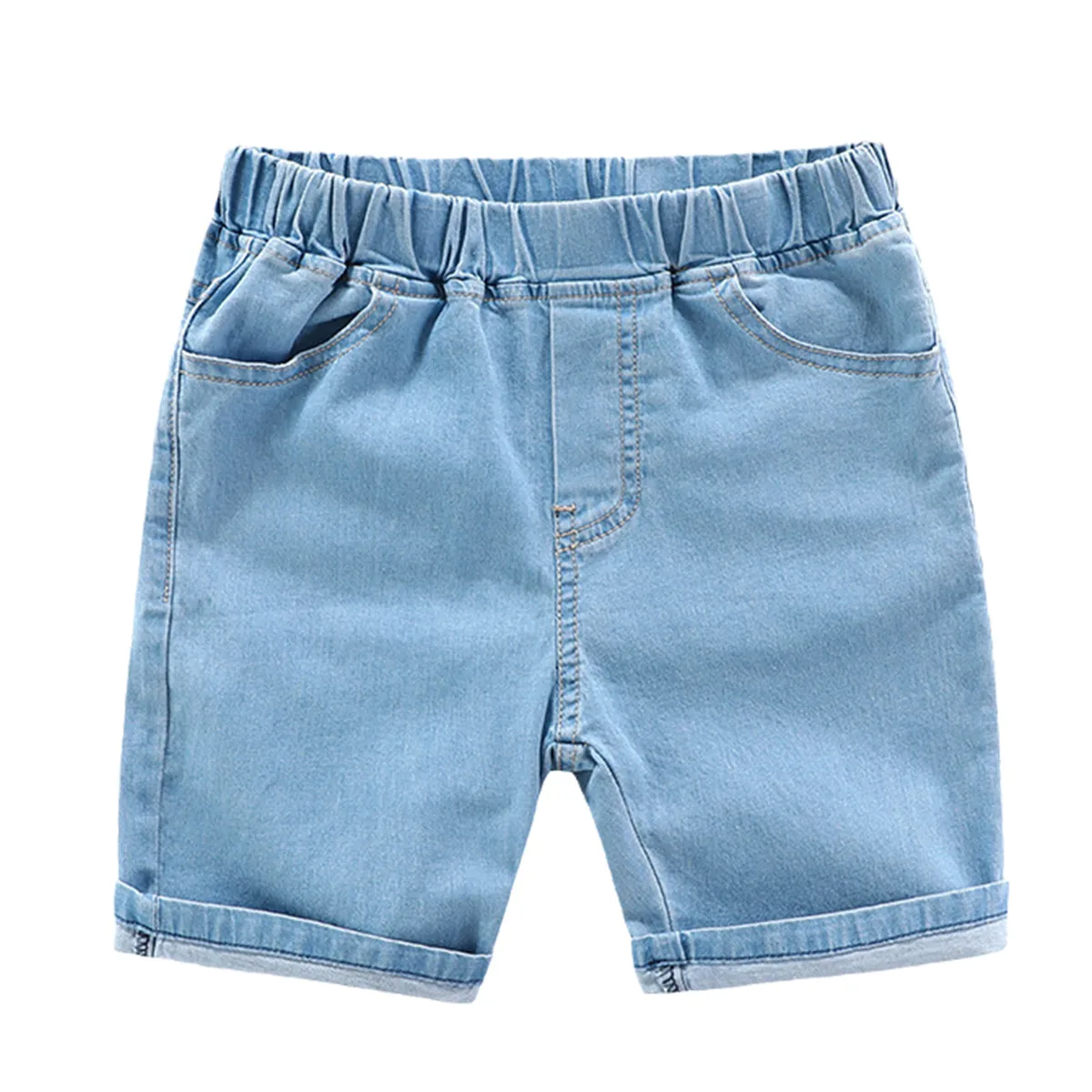 

Children's 5 Points Jeans 2022 Summer Thin Stretch Jeans Pant