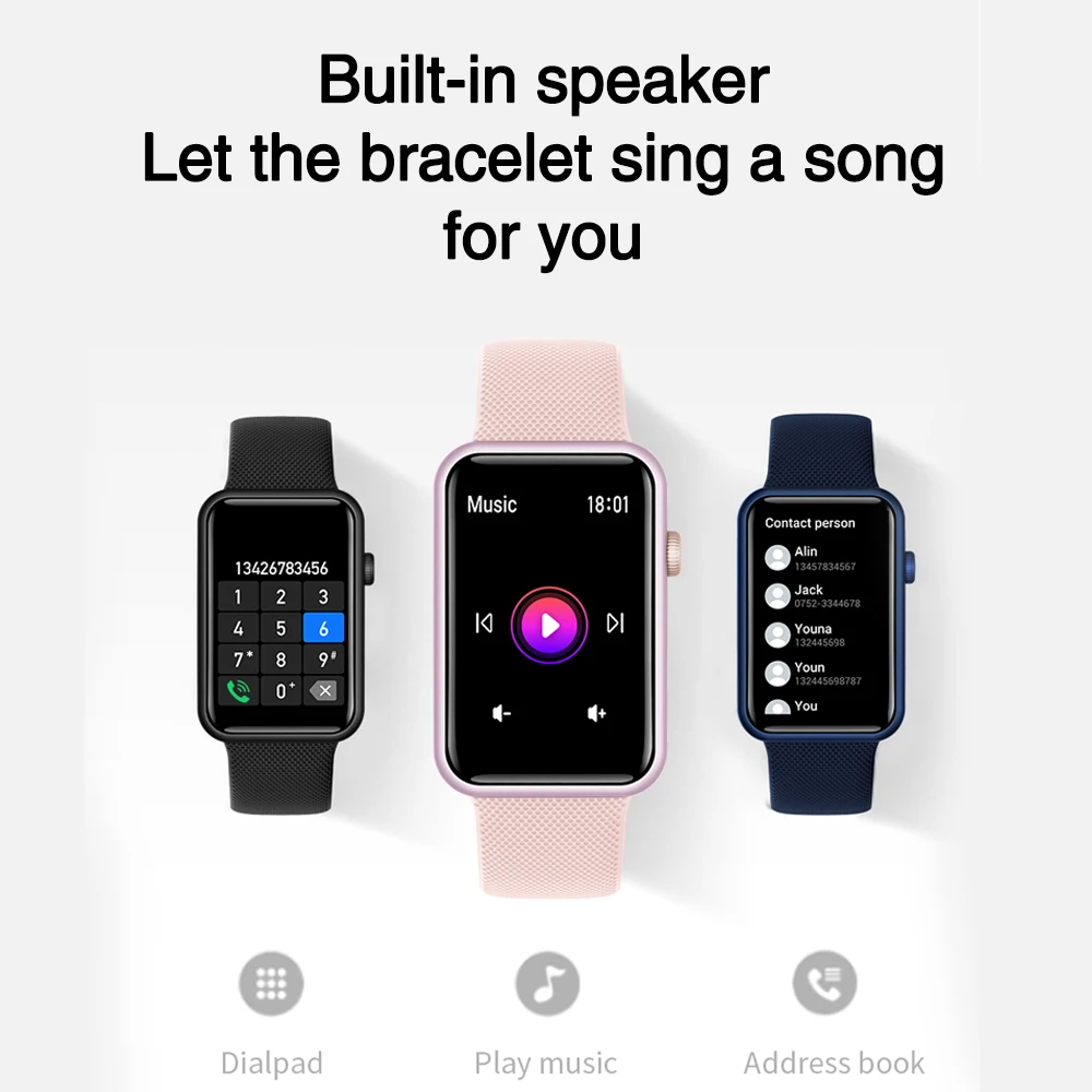 Смарт-часы женские HD BT браслет для звонков мужские кровяное давление сердечник