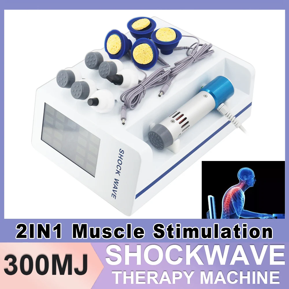 Аппарат для ударно-волновой терапии 300MJ профессиональное устройство 2 в 1