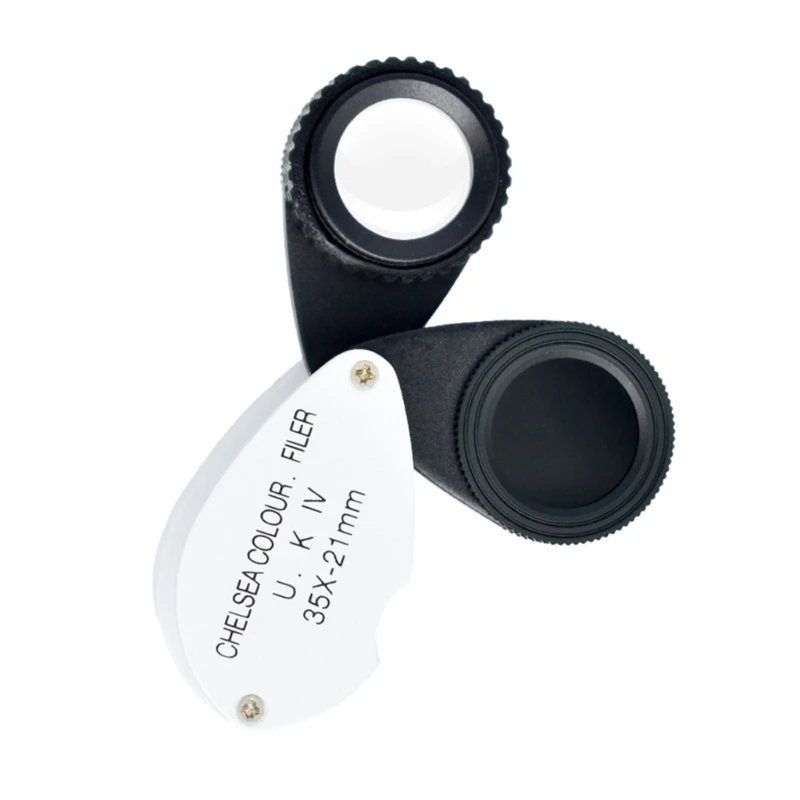 

35X Magnifier Magnifying Glass Folding-Loupe Optical Lens Jewelry Checking Tool