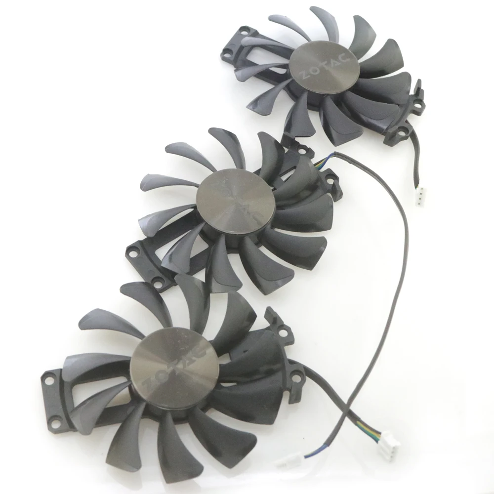 Фото 3 шт./лот GA81S2U 12V 0.38A 40*40*40 мм 4-контактный вентилятор охлаждения для видеокарты ZOTAC GTX 980-4GD5 AMP HA №2