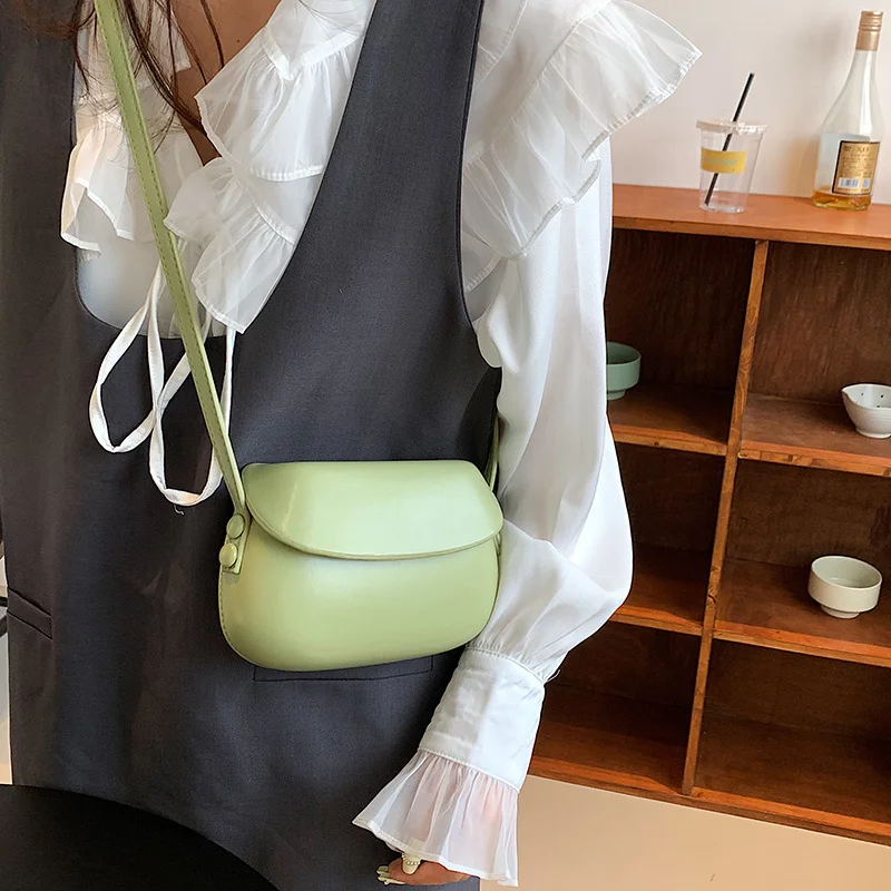 

Luxury Brand Mini PU Leather Crossbody Bags for Women 2023 Summer Simple Fashion Handbags and Purses Female Shoulder Sling Bags