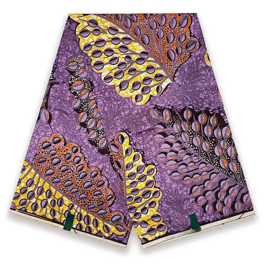 2024 африканская ткань Grand Glam с блестками Supe-V золотистая восковая мягкая Анкара