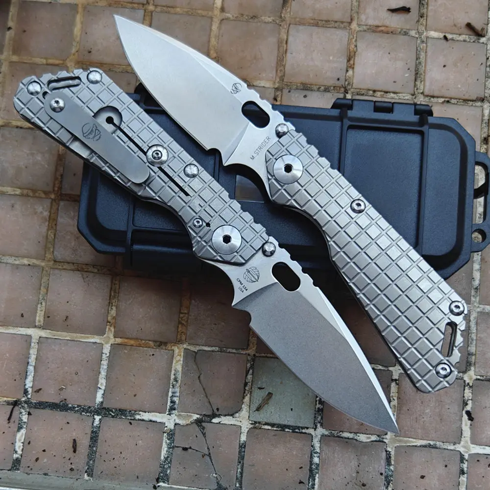 Фото Складной нож JUFULE 2026 Monkey M.Strider SNG с титановой рукоятью, сталью Cryro VG10 и медными шайбами, для кемпинга, охоты, активного отдыха и повседневного ношения (EDC) №1