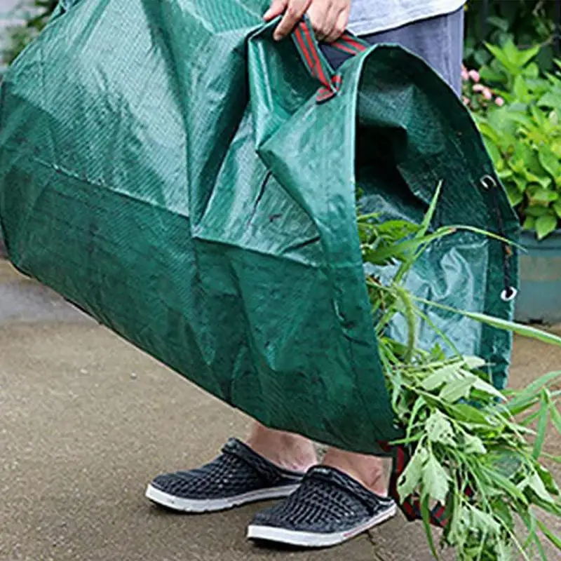 

Lawn Garden Bags 2Pcs Lawn Leaf Bags With Strong Flexible Hoop Eco-friendly Garden Trash Bags Easy To Dump Garbage And Portable