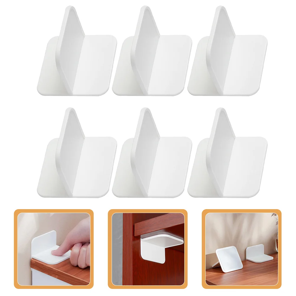 

Shelf Pegs Support Cabinet Bracket Closet Partition Layer Clips Shelves Invisible Supports Kitchen Adhesive Holder Wardrobe