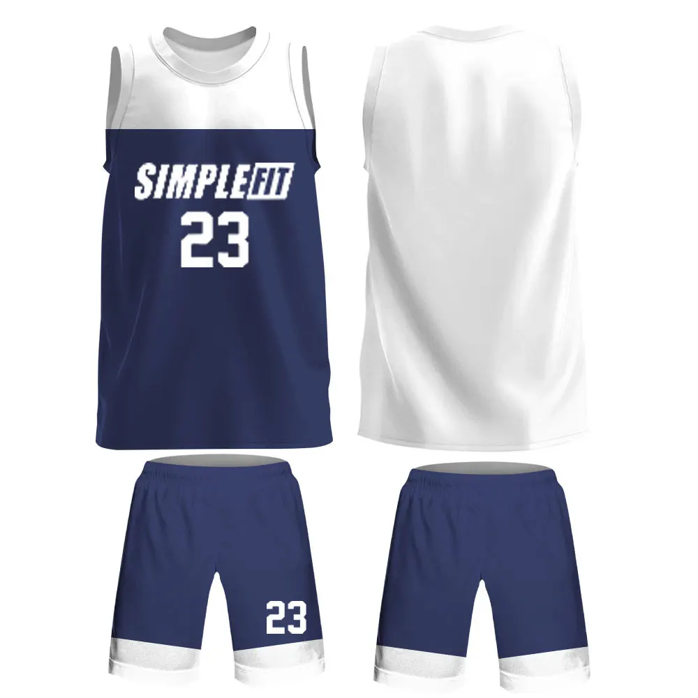 Customized Men Basketball Uniform Suit Professional Team Men Basketball Jersey Suit High Quality Quick Drying Sportswear