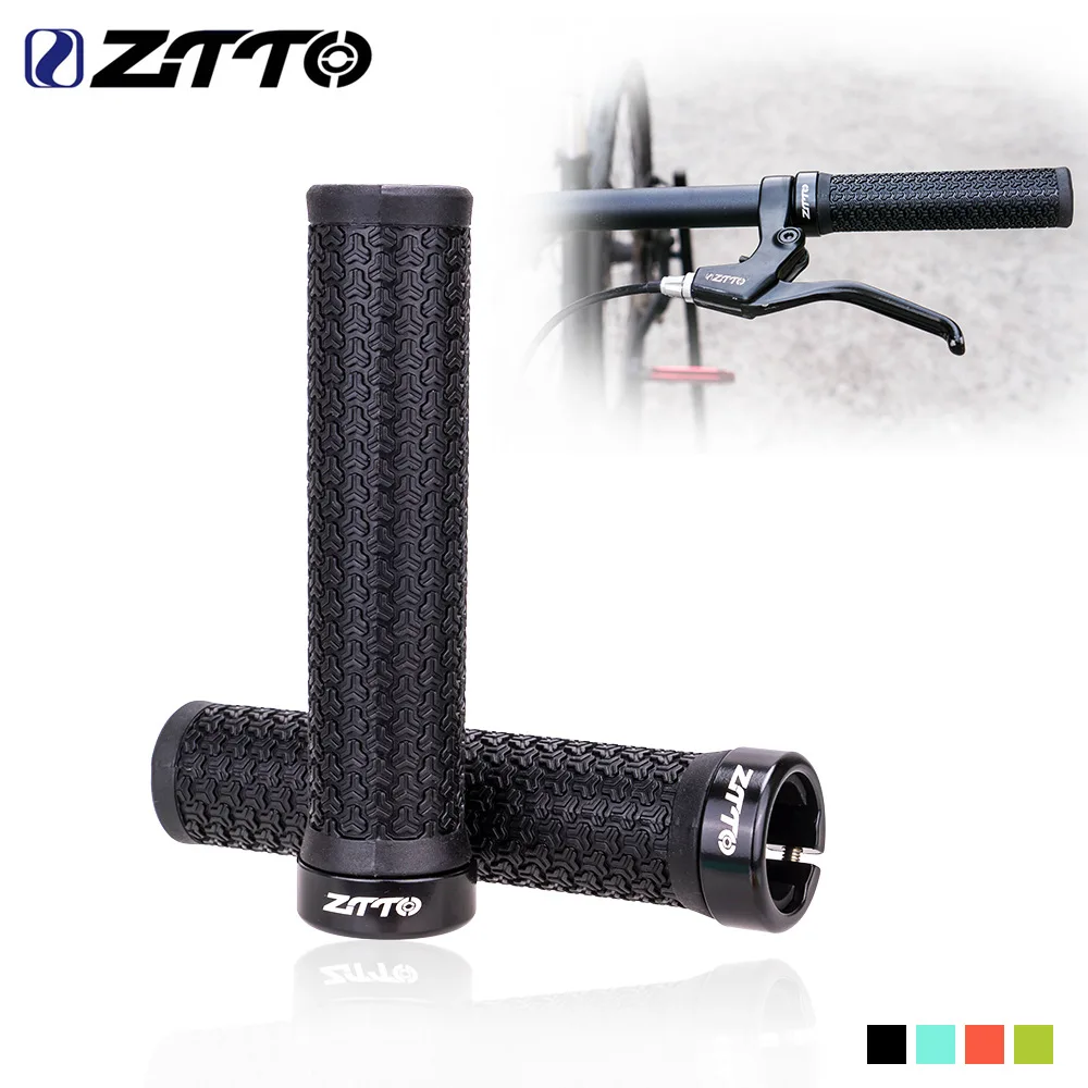 ZTTO MTB Handle AG13 Mountain Bike Lockable Aluminum Clamp Grip Lock On Anti-Slip Rubber Bicycle Shock-Proof