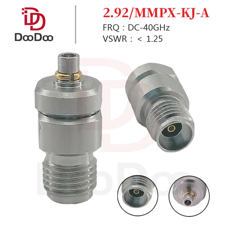 DC-40GHz 2.92mm Female to MMPX Male Connector Precision Microwave Jack RF Coaxial Adapter Millimeter Wave 5G High Frequency