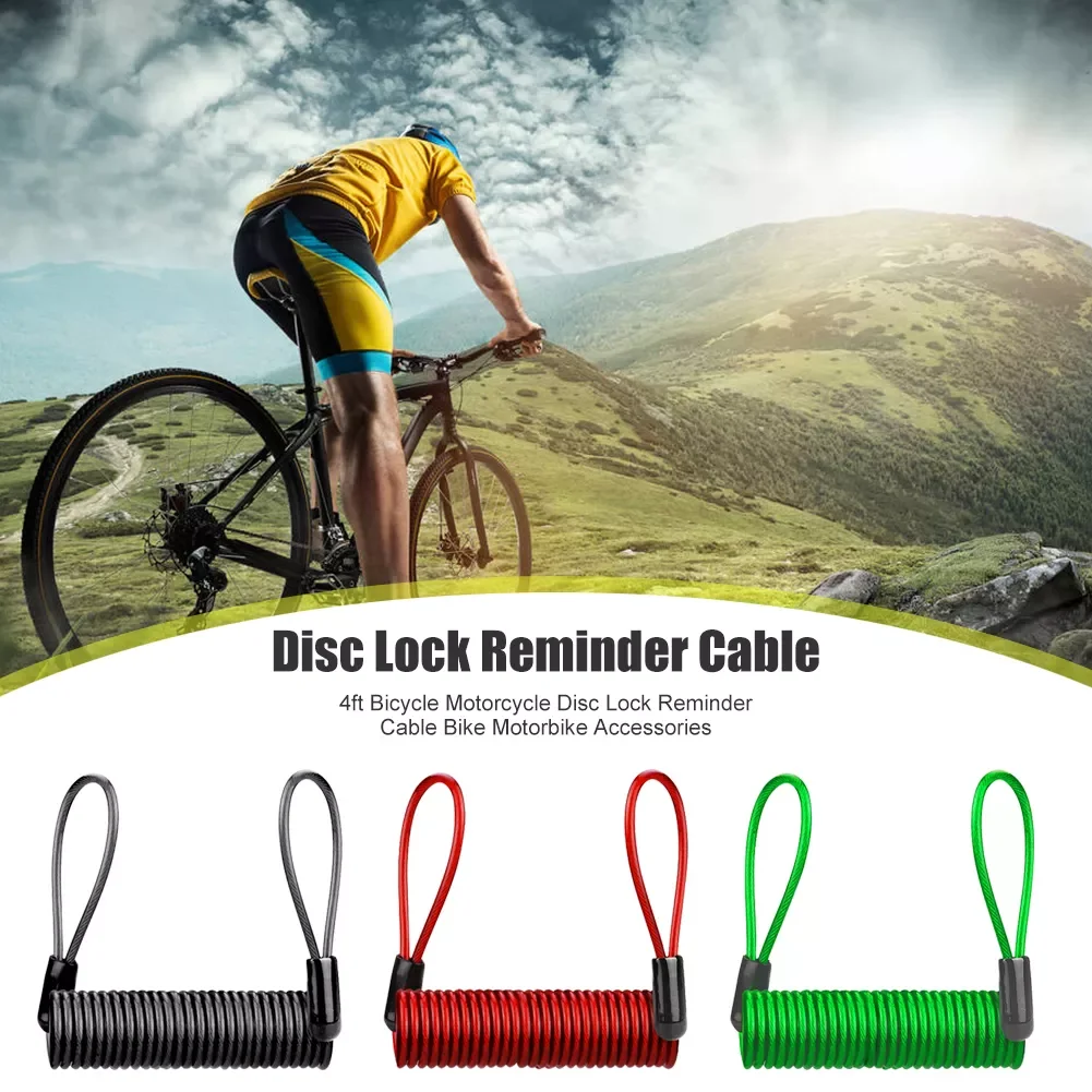 

Motorbike Disc Lock Reminder Cable Motorcycle Accessories for Outdoor Personal Motorcycle Decoration