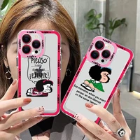 mafalda phone case for 14 pro 14 pro max iphone 11 12 13 mini pro max case shell