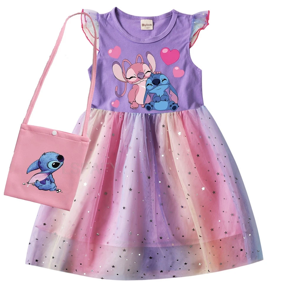 Детское платье с юбкой-пачкой и отделкой Лило Ститч для девочек