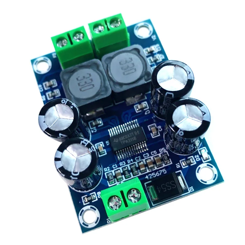 

Mini TPA3118 Digital Audio Amplifier Board 60W DC10-24V Mono Class D Audio Board