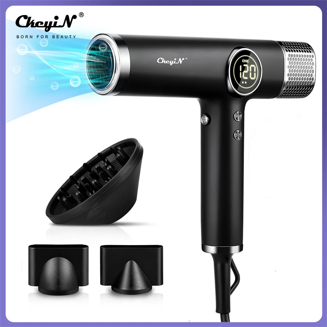 Professional Hair Dryer 110000rpm Brushless Motor Negative Ions Low Noise High Power Hot&Cold Wind Salon Blower Hair Care Styler enlarge