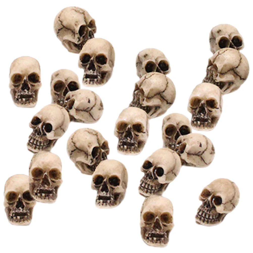 

20 Pcs Desktop Decor Little Monster Head Decoration Exquisite Creative Tricky Resin Decors Party Layout