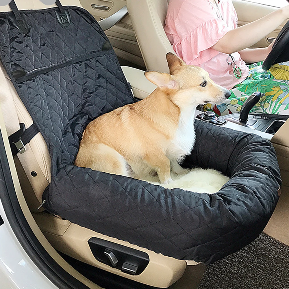 

Portable Dog Cat Safe Car Seat Carrying House Anti Slip Travel Puppy Pet Carriers Kennel Bed Bag for Cat Dog Transportation Nest