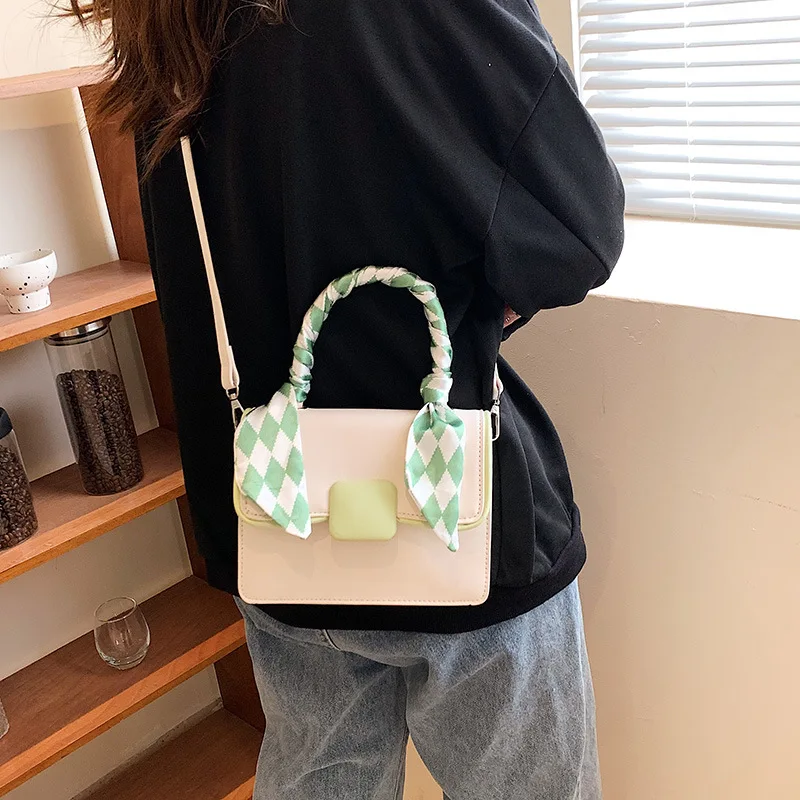

Fashion Women Small Shoulder Underarm Bag PU Leather Ladies Vintage Pure Color Simple Zipper Mini Purse Korean Style Handbag