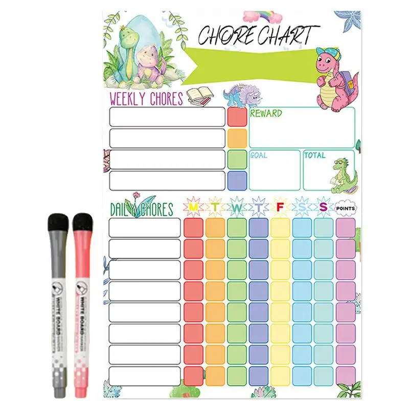 

Kids Schedule Board For Home 20x30cm Magnetic Chore Chart For Refrigerator Chore Board Daily Responsibility Planner Schedule