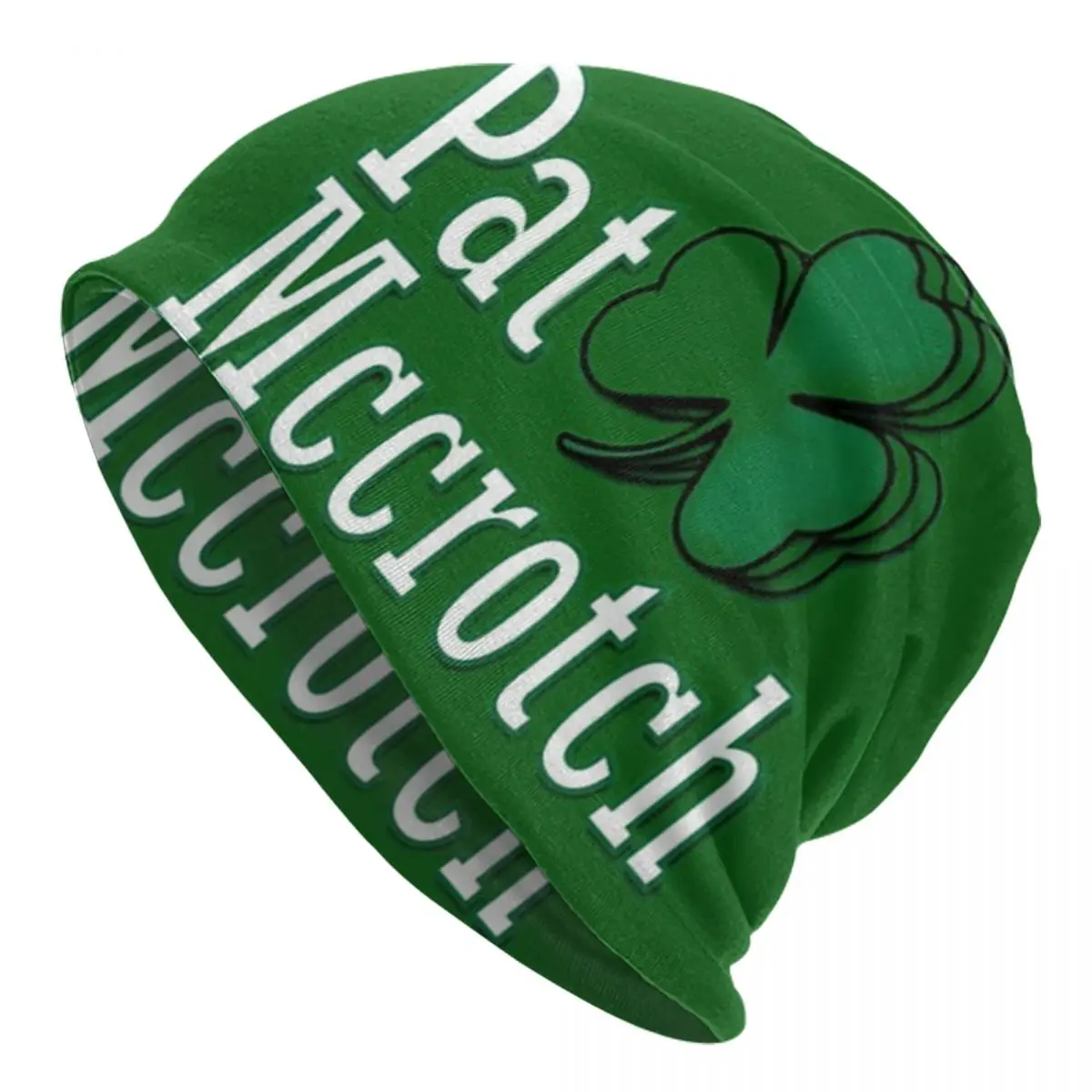 

Pat Mccrotch Skullies Beanies Caps Lucky Clover Ghost Thin Hat Autumn Spring Bonnet Hats Men Women's Unisex Ski Cap