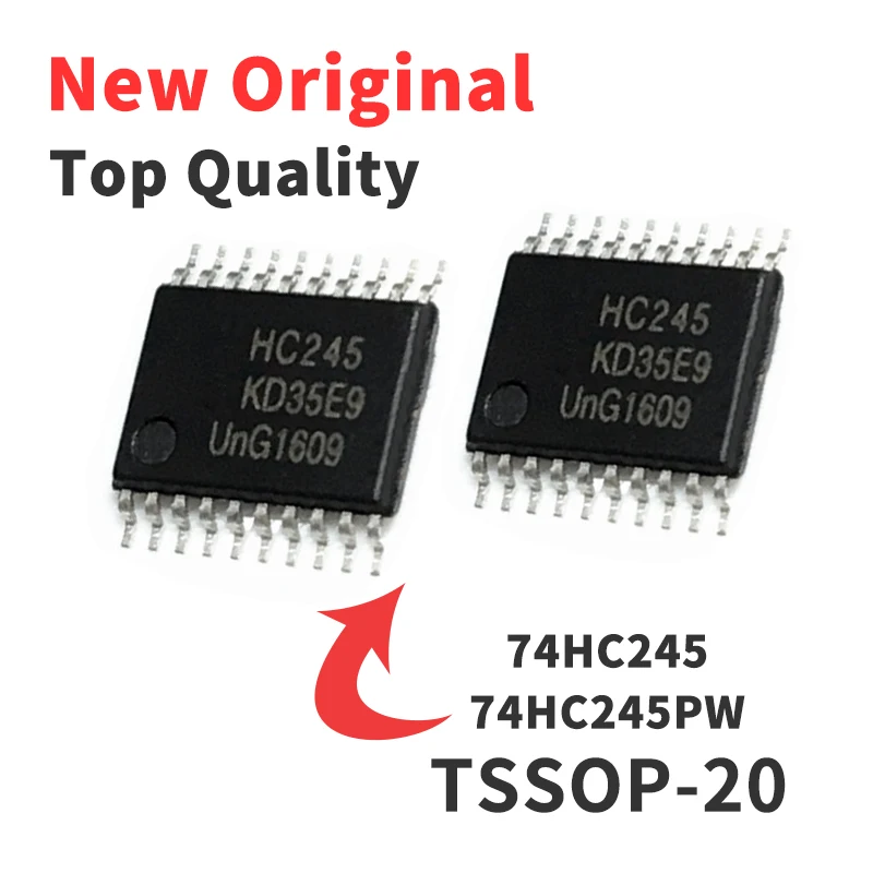 

10PCS 74HC245 74HC245PW TSSOP20 HC245 Ultra-thin Dense Foot Chip IC Brand New Original