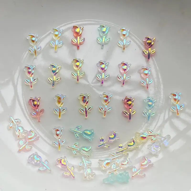 100 шт. микс новых симпатичных мини 10 мм * 5 блестящих фотоэлементов из смолы