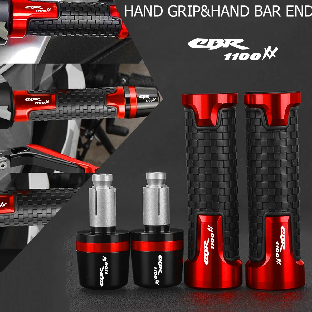 

7/8'' 22mm Motorcycle FOR HONDA CBR1100XX BLACKBIRD CBR 1100 XX 1997-2007 2006 2005 2004 03 Handlebar Grip End Handle Bar Grips