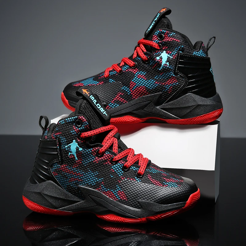 New Children's Non-Slip Waterproof Basketball Sneakers Boys And Girls Wear-Resistant Breathable Casual Sports Shoes 31-45 Yards