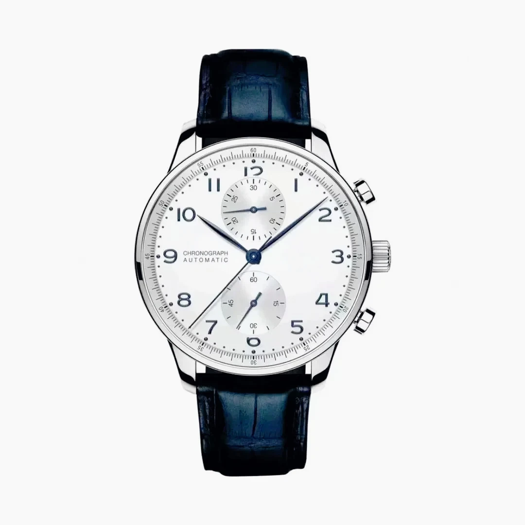 Фото Серия часов Grape Chronograph: роскошные полностью автоматические механические часы с корпусом из цельной нержавеющей стали, элегантный аксессуар для повседневного ношения. №1