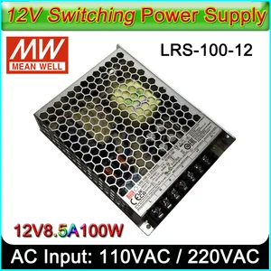 MEAN WELL LRS-100-12 Switch Power Supply 12V8.5A100W, 7-Segment LED Number Module, LED Sign Switch Power Supply