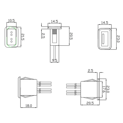 USB разъем питания 2.0