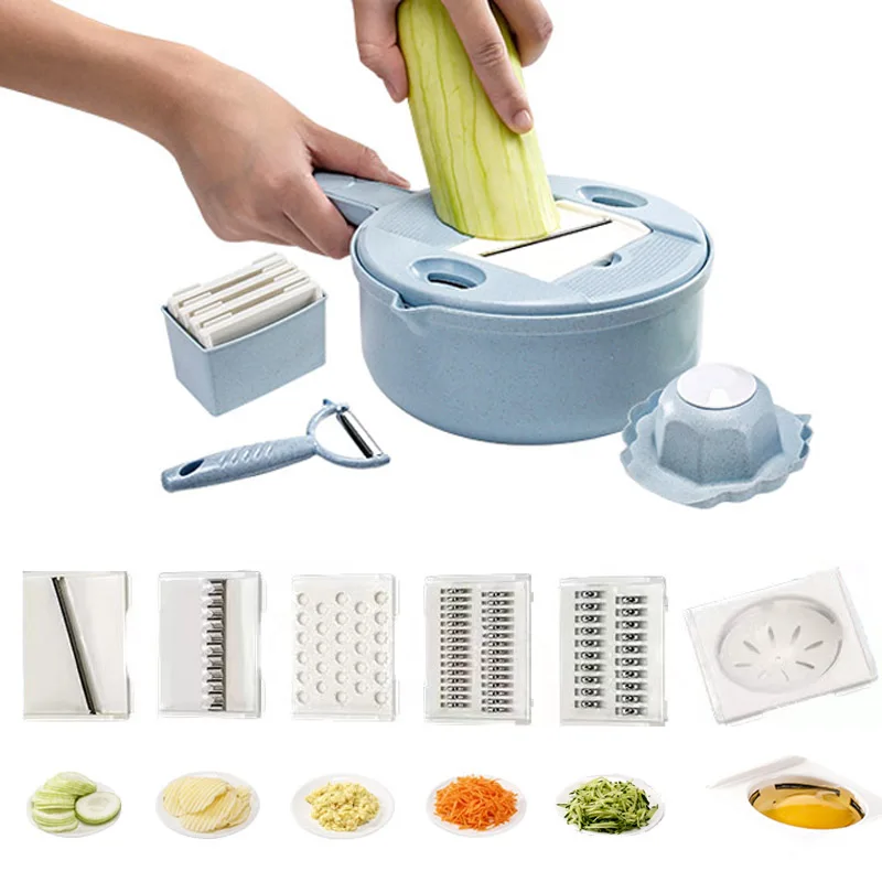 

Multifunctional Vegetable Cutter Potato Slicer Carrot Grater Kitchen Accessories Gadgets Steel Blade Kitchen Tool