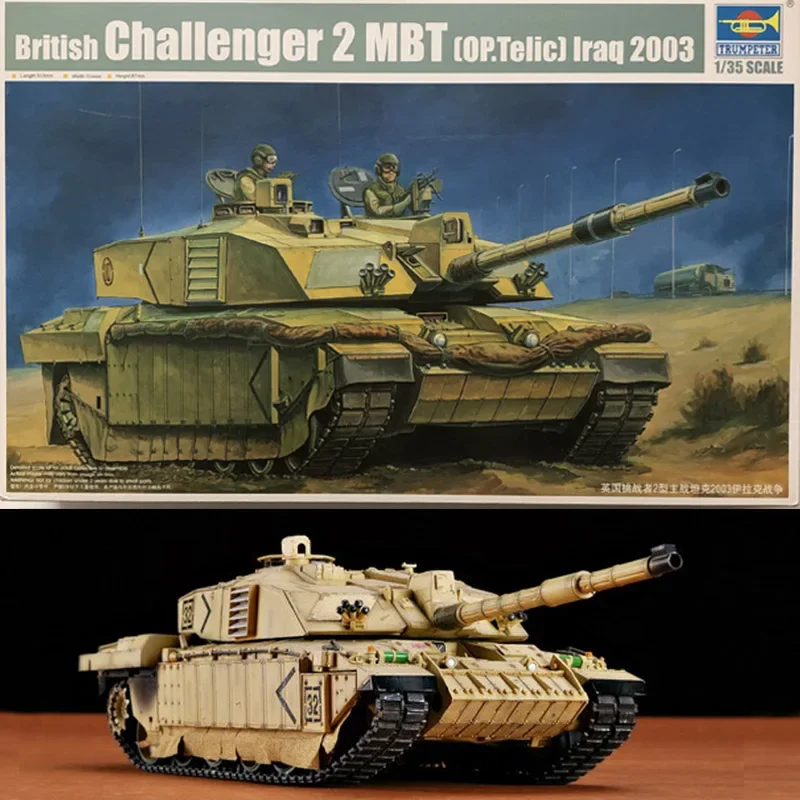 Фото Масштаб 1:35, британский Challenger, тип 2, основной боевой танк, 2003, Ира, издание в твердом переплете, сделай сам, пластиковая сборная модель игрушки №1