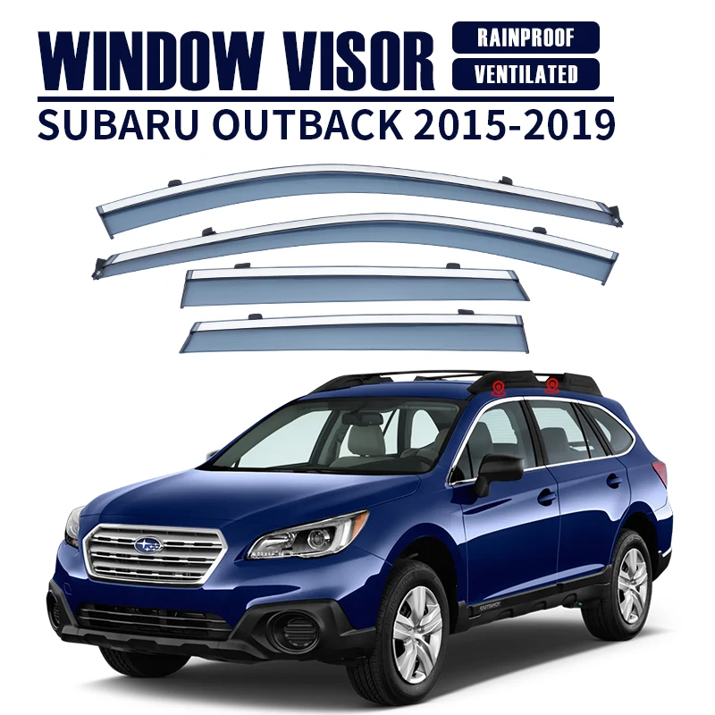 Window Visor For Subaru Outback 2010-2022 Auto Door Visor Weathershields Window Protectors
