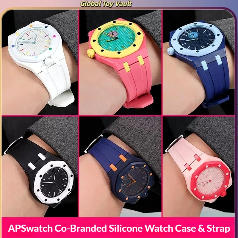 Фото Набор для замены деталей часов Ap Swatch Co-Branded: корпус, ремешок, влагозащитные элементы, подходит для повседневного ношения, отличный подарок. №2