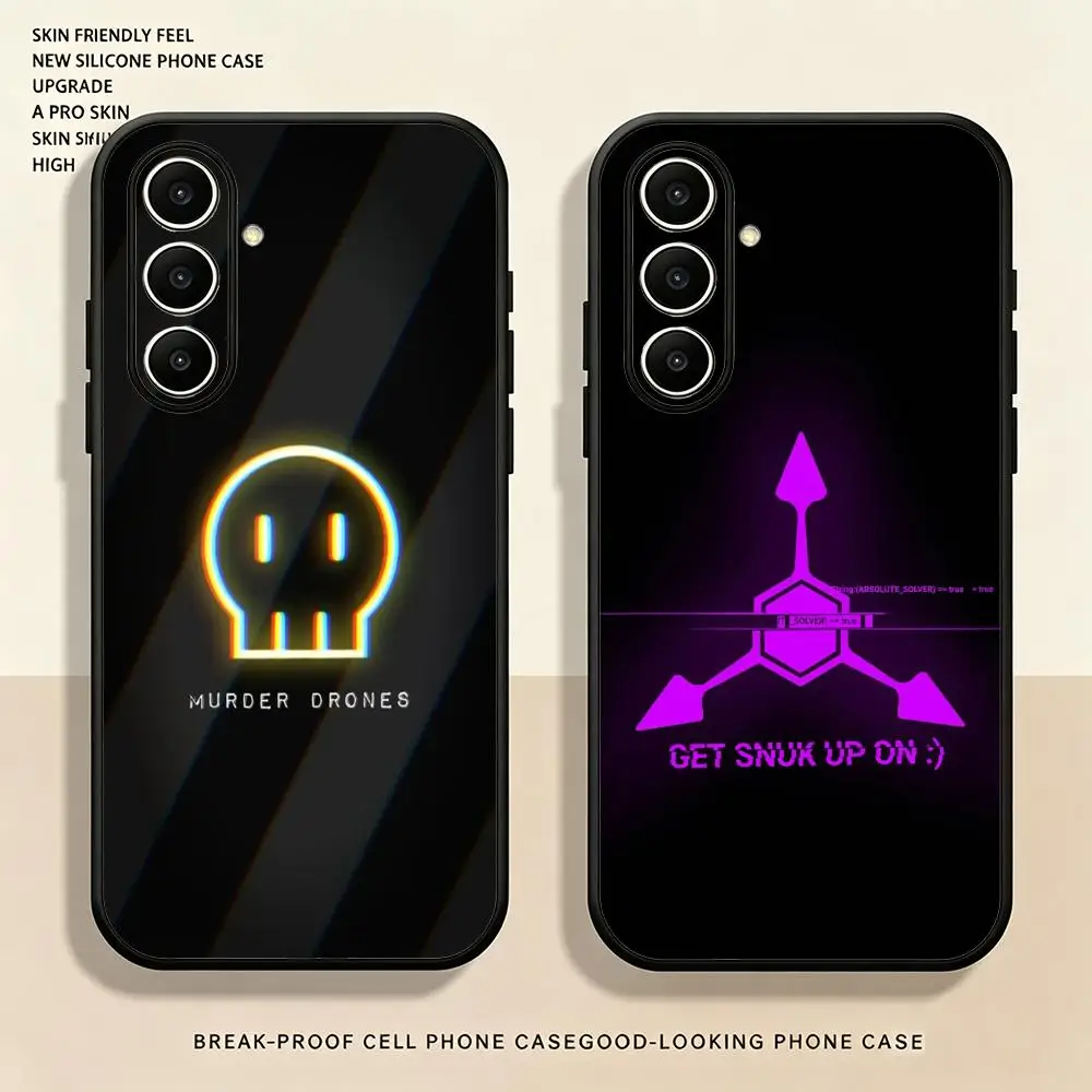 Фото Чехол для телефона с мультяшным принтом «Anie Murder Drones» для Samsung Galaxy S26 S25 S24 S23 S22 S21 S20 Plus Ultra Note20, мягкий, черный. №3