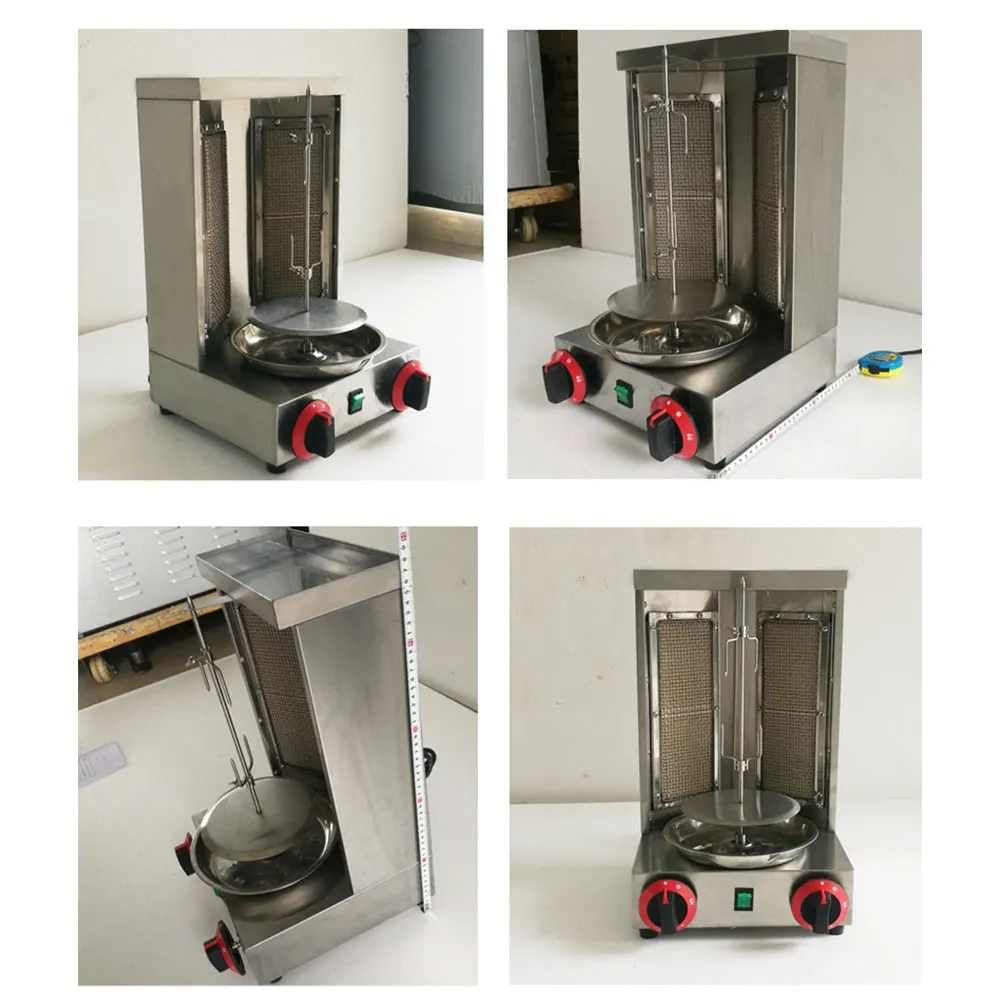 Коммерческий газовый гриль для барбекю шампуры автоматическая машина вращения