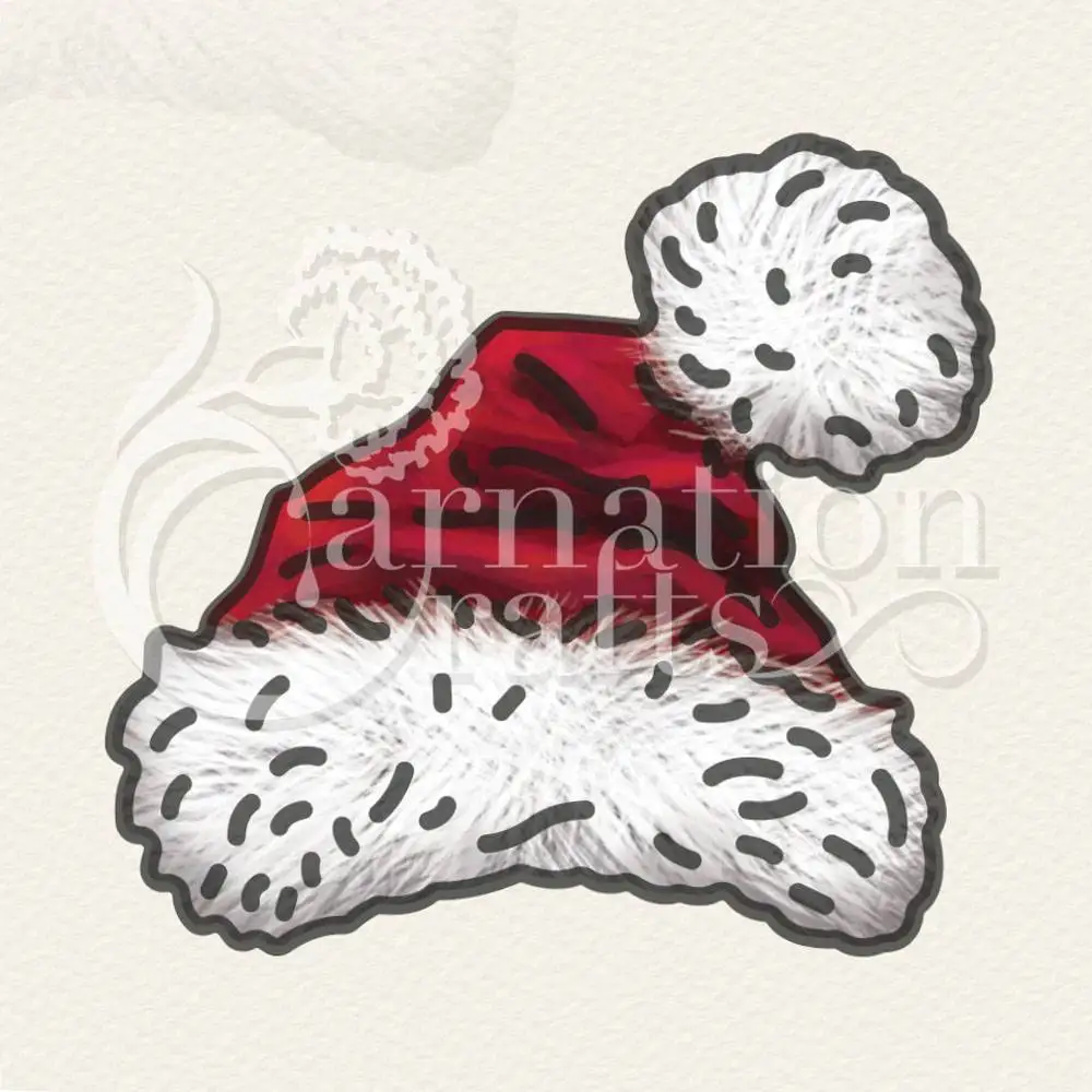

Santa Hat Die Set Metal Cutting Dies Scrapbook Diary Decoration Stencil Embossing Template Diy Greeting Card Handmade Craft Mold