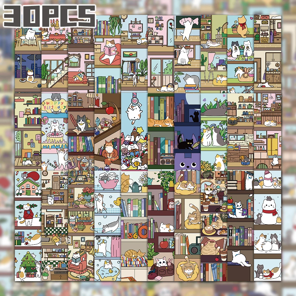 

Бумажные закладки с кошками