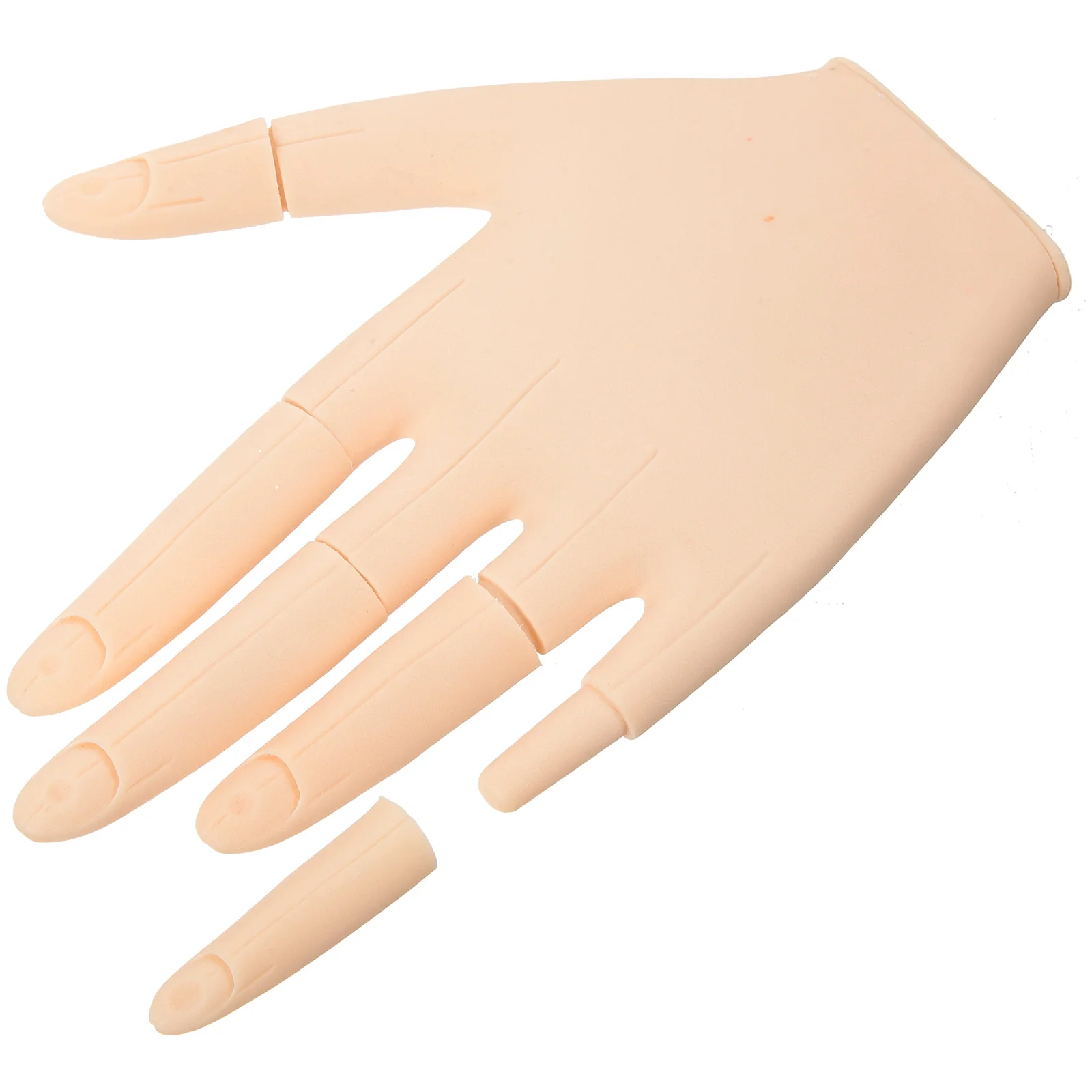 

FingerSimulated Hand For Nail Practice Flexible Simulated Hand For Nail Practice Model Silicone Nail Practice Lifelike Hand