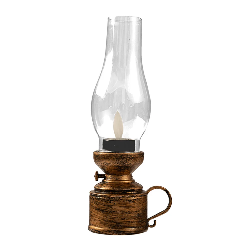 

LED Kerosene Lamp Decorative Oil Lamp Table Electronic Plastic Kerosene Oil Lamp Searchlight