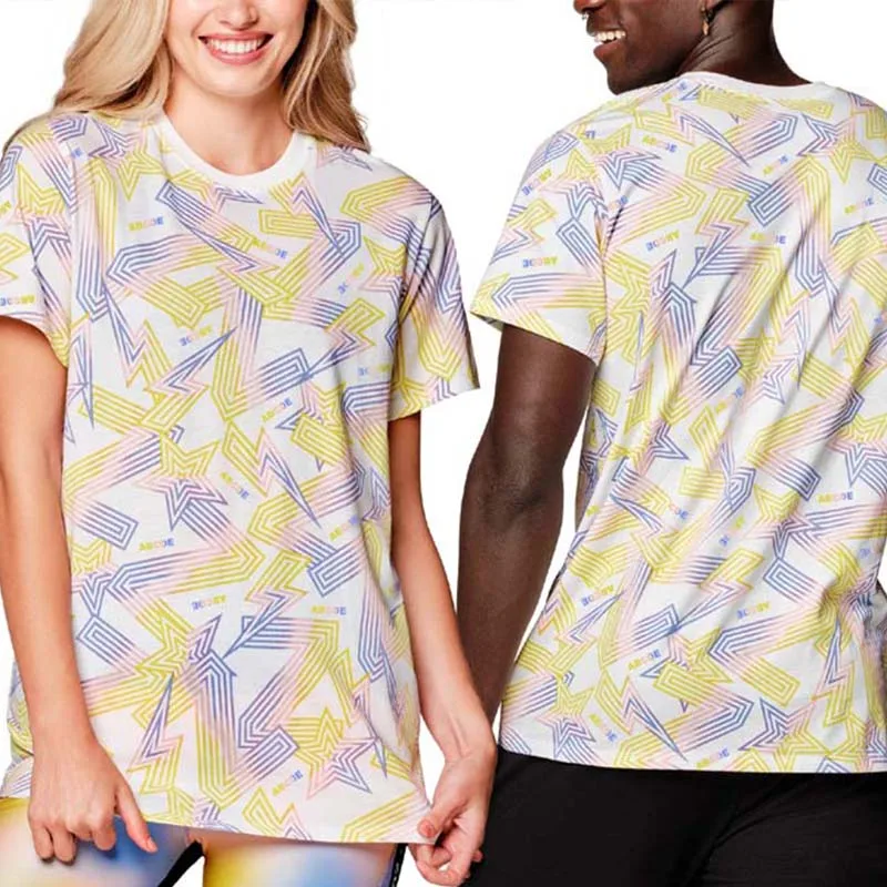 

ABCDE fitness leisure sports cotton men and women short sleeve T-shirt top