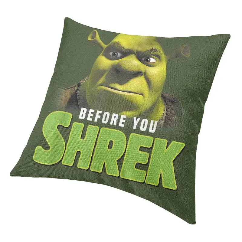 Роскошный Забавный чехол для подушки Шрек с аниме мемом дивана из полиэстера