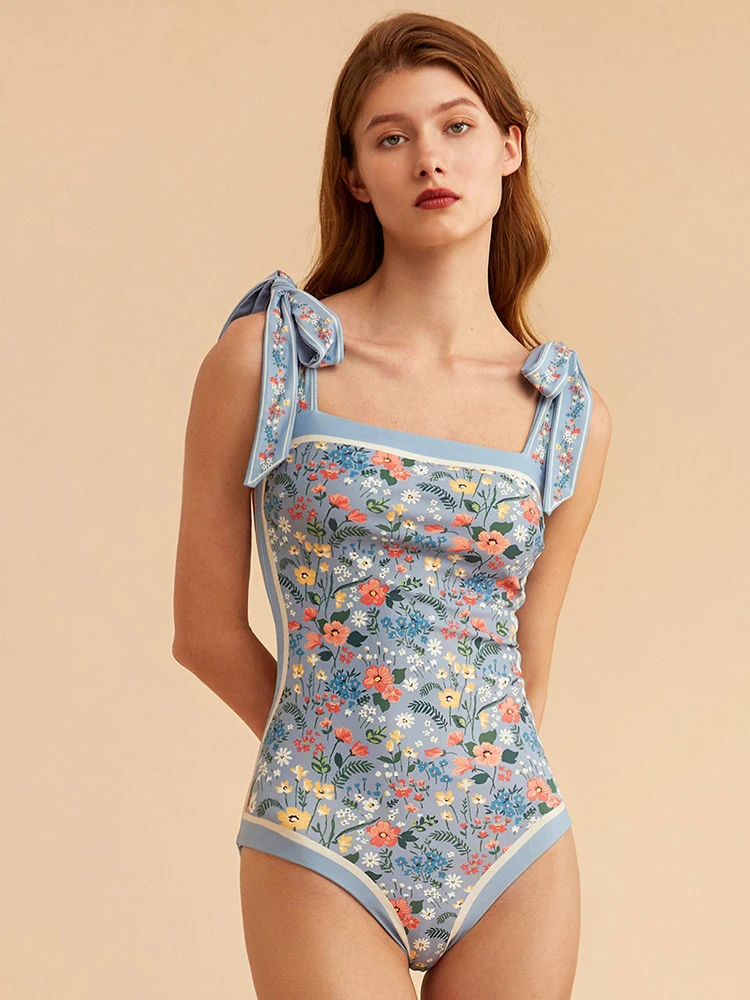 

One Piece Swimsuit Women Push Up One-Piece Suits High Cut Swimwear Women Monokini Print 2022 Bodysuit Summer Bathing Suit