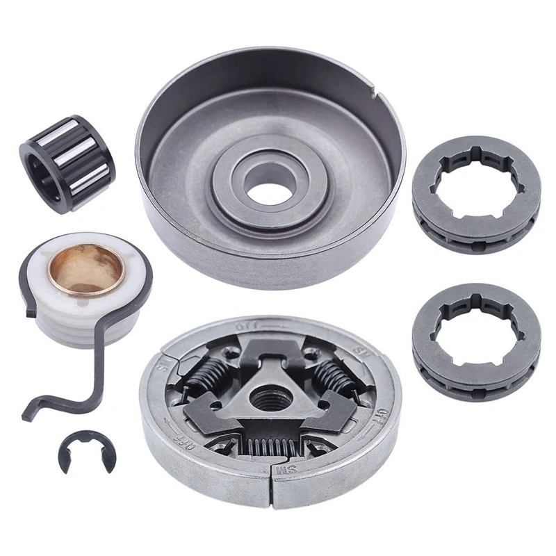 

Spot Goods Chainsaw Clutch Drum Sprocket For Stihl MS361 MS440 MS461 MS460 044 046 Replacement Parts With Worm Gear E-Clip